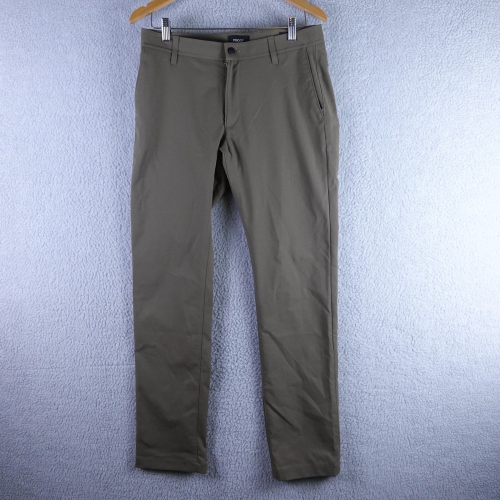 Proof Nomad Pant Straight Leg Olive Green‎ Mens 30x32 Recycled Technical Chino